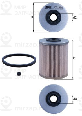 Запчасть MAHLE KX206D