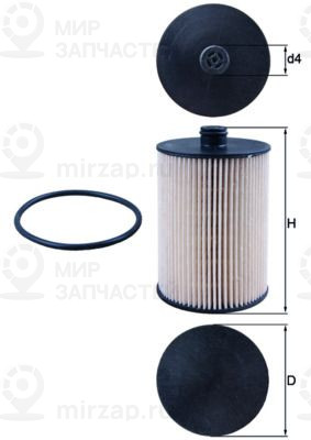 Топливный фильтр MAHLE KX226D
