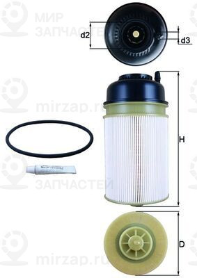 Топливный фильтр MAHLE KX406D