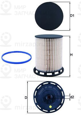 Запчасть MAHLE KX493D