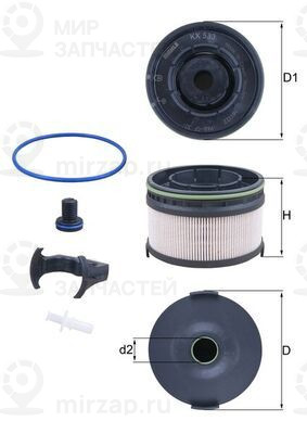 Запчасть MAHLE KX533KIT