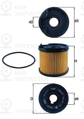 Запчасть MAHLE KX87D