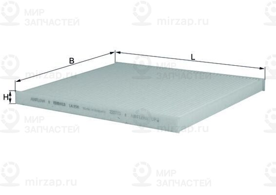 Фильтр, воздух во внутренном пространстве MAHLE LA298