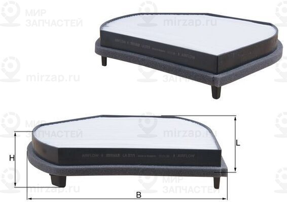 Фильтр, воздух во внутренном пространстве MAHLE LA371