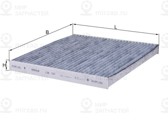 Фильтр, воздух во внутренном пространстве MAHLE LAK157