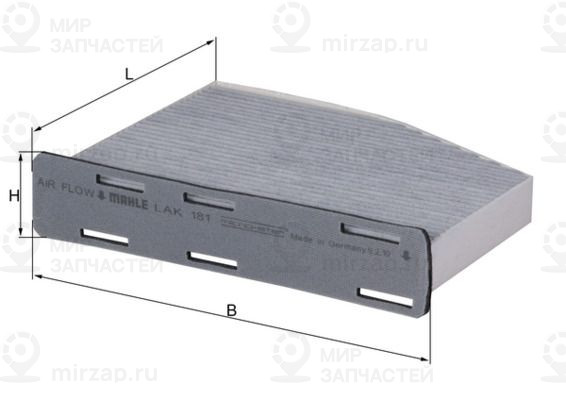 Фильтр, воздух во внутренном пространстве MAHLE LAK181