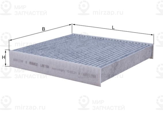 Фильтр, воздух во внутренном пространстве MAHLE LAK184