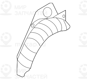Кожух брызговика П Зд
 BMW 41217297942