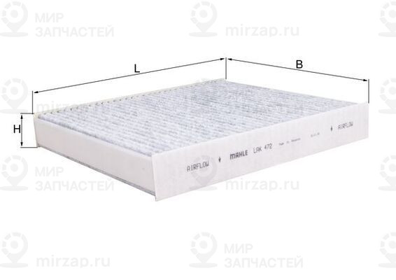 Фильтр, воздух во внутренном пространстве MAHLE LAK472