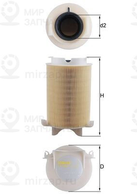 Воздушный фильтр MAHLE LX1566