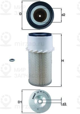 Запчасть MAHLE LX16