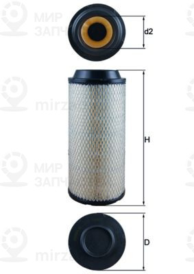 Запчасть MAHLE LX1687