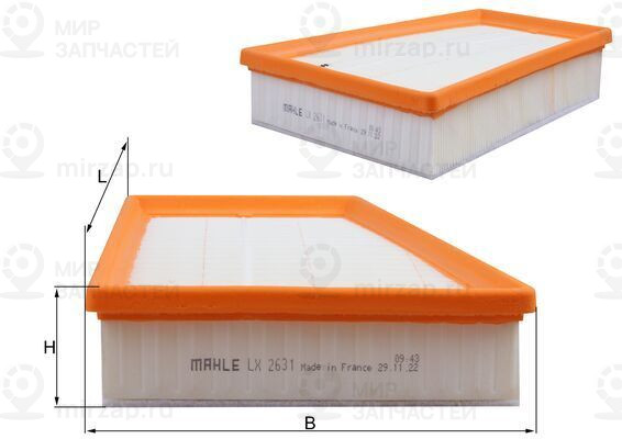 Запчасть MAHLE LX2631