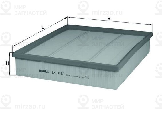 Запчасть MAHLE LX3138