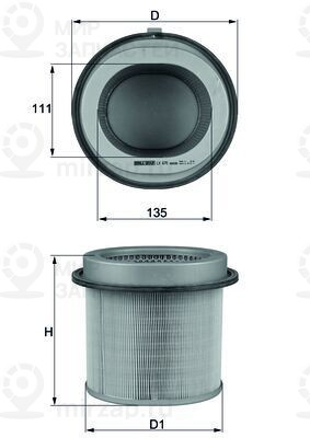 Воздушный фильтр MAHLE LX670