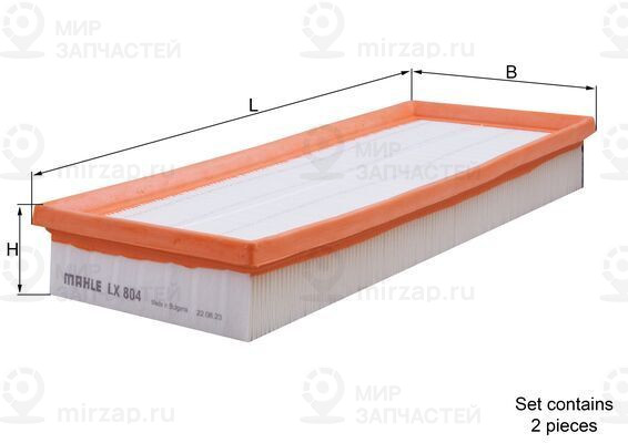 Воздушный фильтр MAHLE LX804S