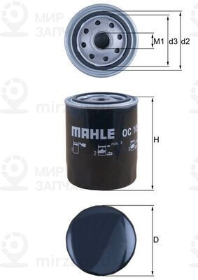 Масляный фильтр MAHLE OC105