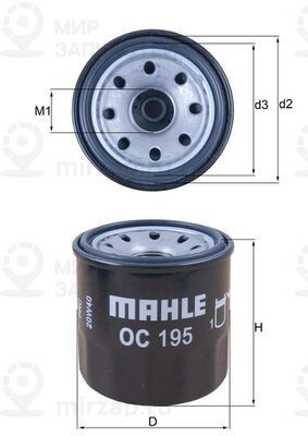 Масляный фильтр MAHLE OC195