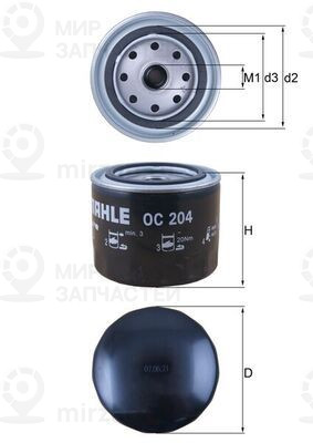 Запчасть MAHLE OC204