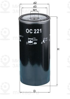 Запчасть MAHLE OC221