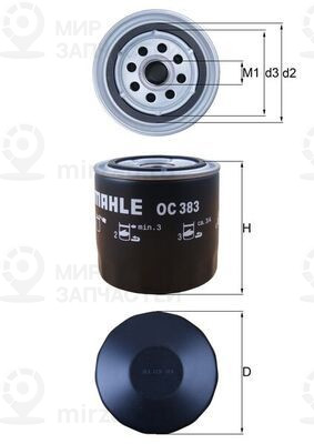 Запчасть MAHLE OC383