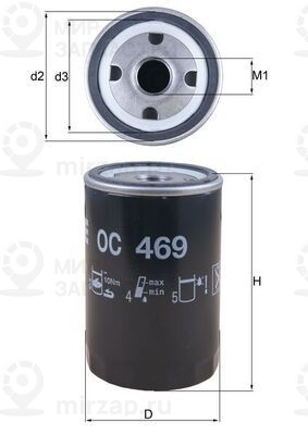 Запчасть MAHLE OC469