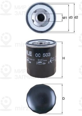 Запчасть MAHLE OC503