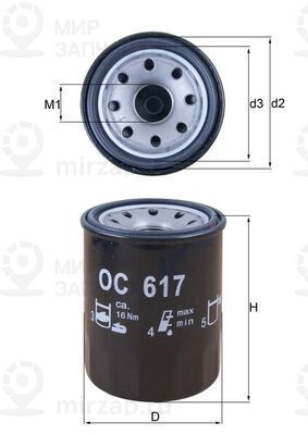 Запчасть MAHLE OC617