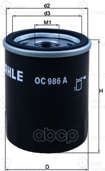 Запчасть MAHLE OC986A