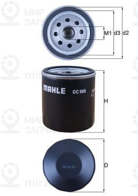 Запчасть MAHLE OC988