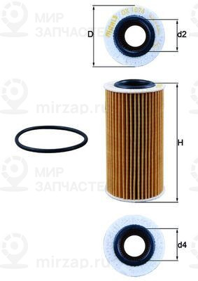 Запчасть MAHLE OX1076D