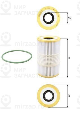 Запчасть MAHLE OX1185D