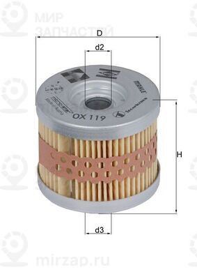 Запчасть MAHLE OX119