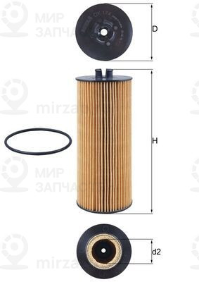 Запчасть MAHLE OX174D