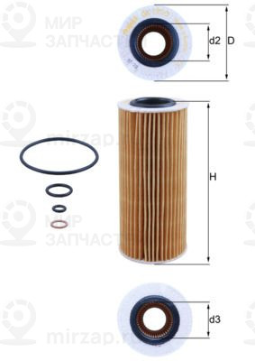 Запчасть MAHLE OX1773D