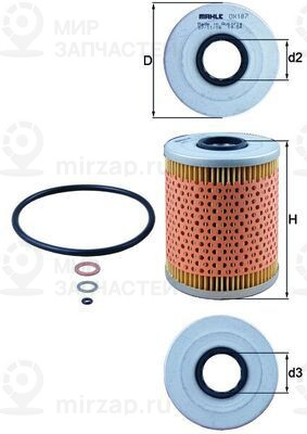Запчасть MAHLE OX187D
