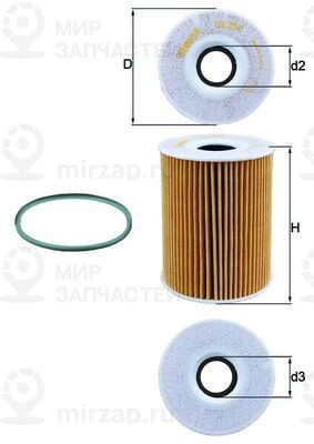 Запчасть MAHLE OX254D4