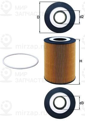 Запчасть MAHLE OX359D