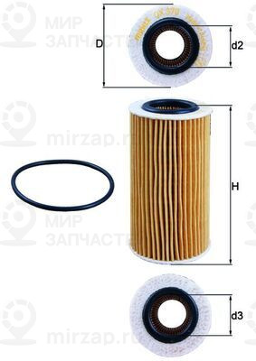 Запчасть MAHLE OX370D