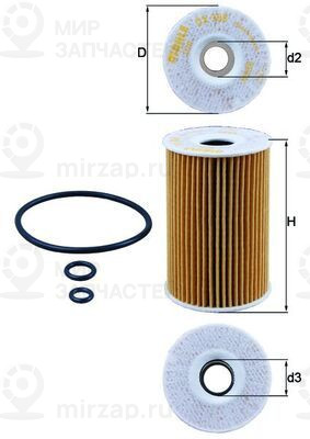 Запчасть MAHLE OX388D