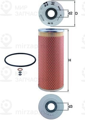 Запчасть MAHLE OX72D