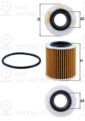 Запчасть MAHLE OX834D