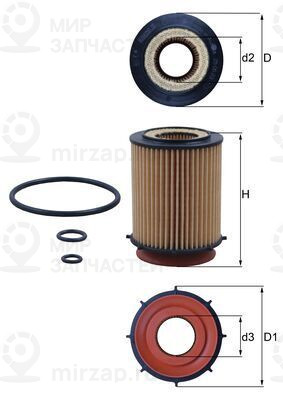 Запчасть MAHLE OX982D
