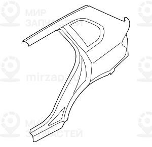 Крыло л зд
 BMW 41217352049