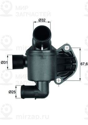 Термостат, охлаждающая жидкость MAHLE TI3587