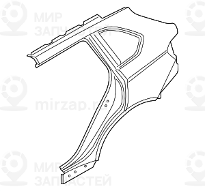 Seitenwand Hinten Rechts
 BMW 41217352060