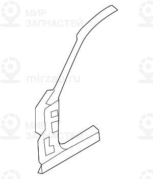Передняя стойка с порогом л
 BMW 41217378945