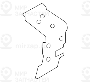 Verstдrkungsblech Schweller Links
 BMW 41217425175