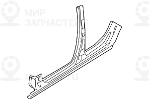 Центральная стойка с порогом Л
 BMW 41218228235