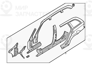 Боковой каркас П
 BMW 41218254276